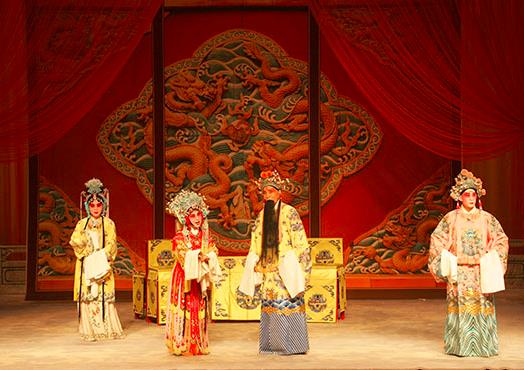 天津评剧院今日在天津红旗剧场演出评剧《打金枝》