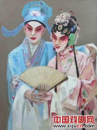 画家刘云芳用油画表述对京剧的尊重