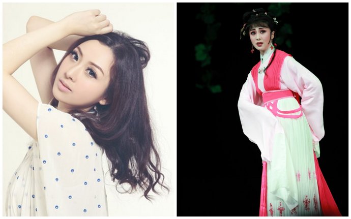 新生代袁派传人陈慧迪与她扮演的安陵容↑
