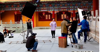 浙江越剧团为拍摄数字电影《秋瑾》进驻天目山