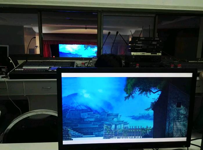 舞美巧用电子屏 陕州干部吐心声