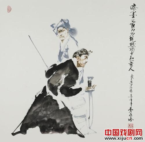文翰承国粹-培韵绽梨园－李文培水墨京剧人物公益画展