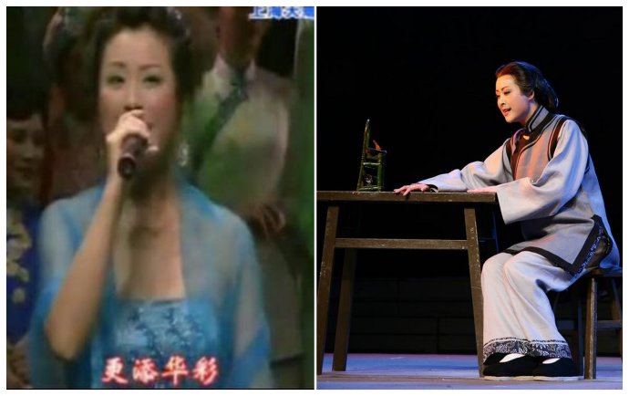 袁派传人黄莺与她扮演的祥林嫂