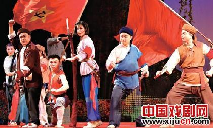 青岛市京剧院上演红色经典剧目《杜鹃山》