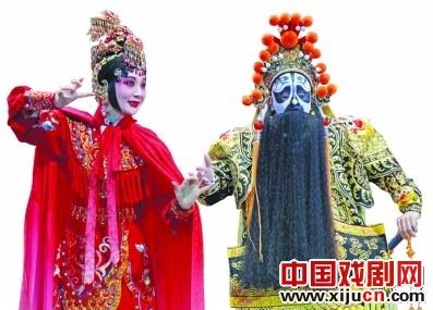 孟广禄与李亦洁联袂演出京剧《项羽》