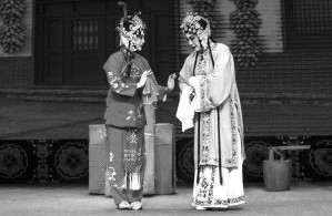 带着父母来看公益评剧晚会