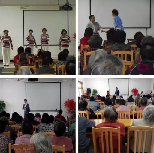 松江区慈善基金会蓝天沪剧义工队来新中村演出