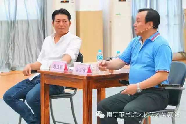 粤剧表演艺术家欧凯明、彭炽权莅临南宁，为南派粤剧人才培训传道授业。