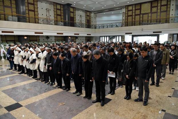 郑培英遗体告别仪式现场