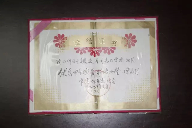 魏文清部分获奖证书