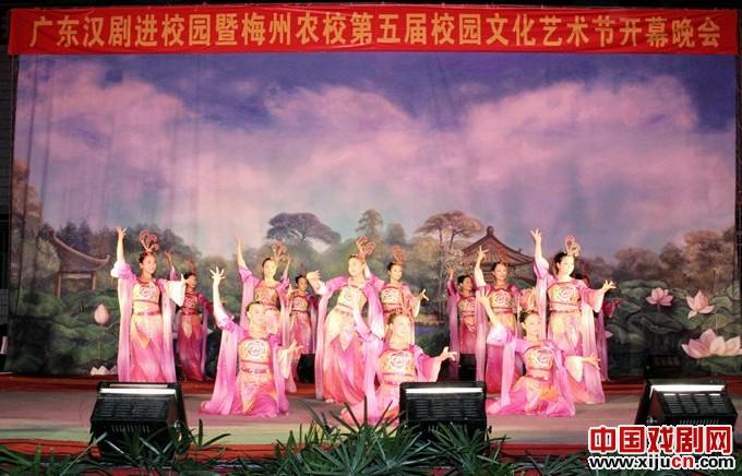 广东汉剧走进梅州农业学校