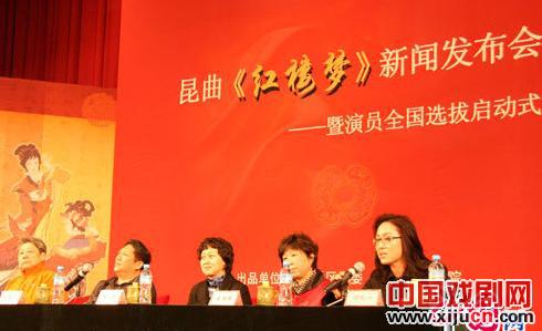 杨凤一参加昆曲《红楼梦》新闻发布会