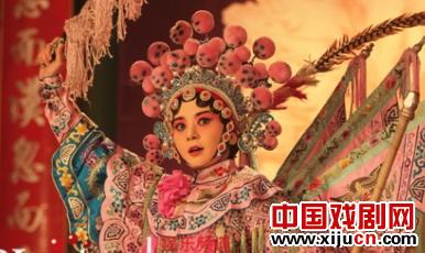 韩星张瑞希演出《庚子风云》唱秦腔