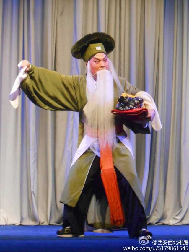 秦腔《卖画劈门》王宏义饰演白茂林