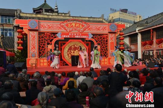 合肥市第22届新春文化庙会&ldquo;黄梅戏专场&rdquo;精彩上演