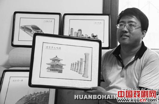 周学军雕刻皮影献礼&ldquo;十八大&rdquo;