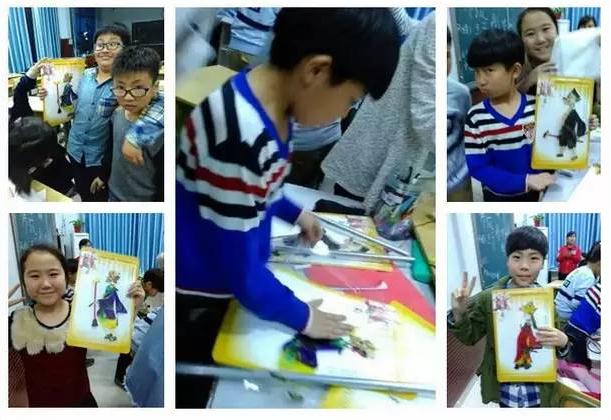 皮影戏走进少年先锋学校正心年级的艺术课堂