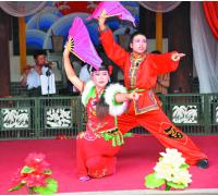 雁门关风景区聆听二人台