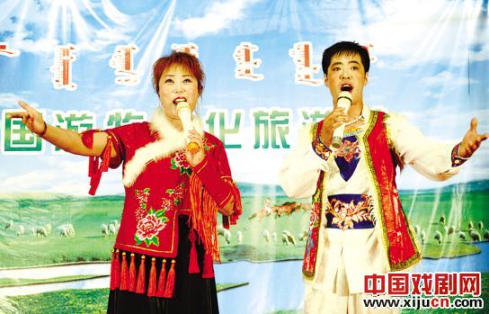 晋蒙陕冀二人台坐腔大赛百灵庙镇开赛