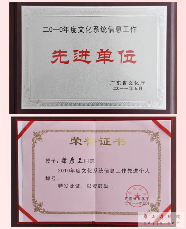 我院信息工作受文化厅通报表彰