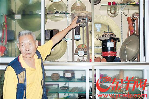 沙头七旬锣鼓迷20多年来义务开班 传承锣鼓技艺