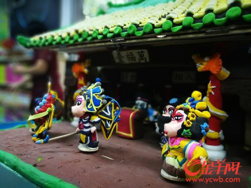 奇了！彩泥捏成的粤剧公仔也能&ldquo;又跳又唱&rdquo;