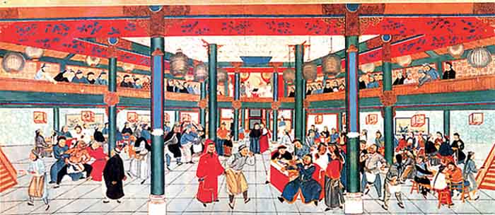 内蒙古呼和浩特市无量寺公中正仓正厅的“月明楼”