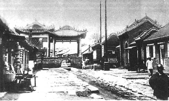 威海城里十字口关帝庙戏楼